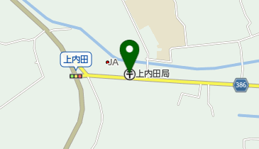 上内田郵便局の地図画像