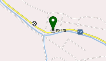 岩科郵便局の地図画像