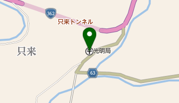 光明郵便局の地図画像