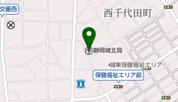 静岡城北郵便局の地図画像