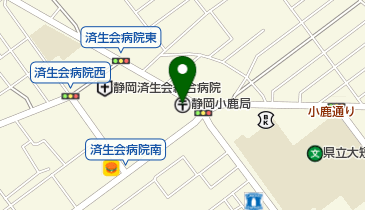 静岡小鹿郵便局の地図画像