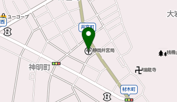 静岡井宮郵便局の地図画像