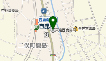 天竜西鹿島郵便局の地図画像