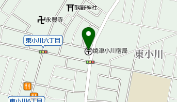 焼津小川宿郵便局の地図画像