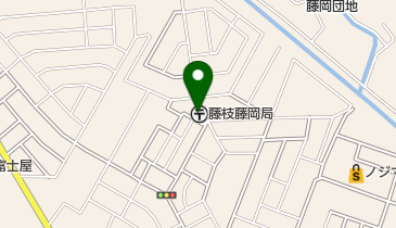 藤枝藤岡郵便局の地図画像