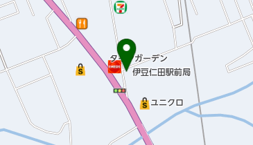 伊豆仁田駅前郵便局の地図画像