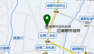裾野市役所前郵便局の地図画像