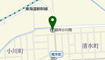 袋井小川郵便局の地図画像