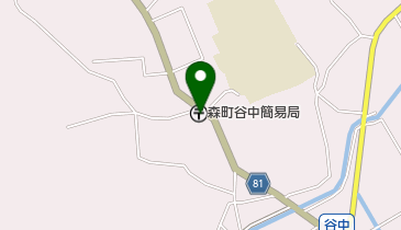 森町谷中簡易郵便局の地図画像