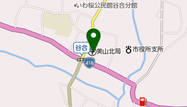 美山北郵便局の地図画像