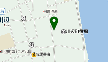 川辺郵便局の地図画像