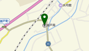 釜戸郵便局の地図画像