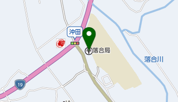 落合郵便局の地図画像