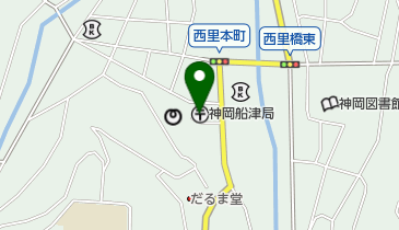 神岡船津郵便局の地図画像