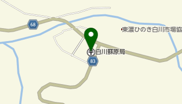 白川蘇原郵便局の地図画像