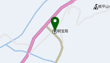 明宝郵便局の地図画像