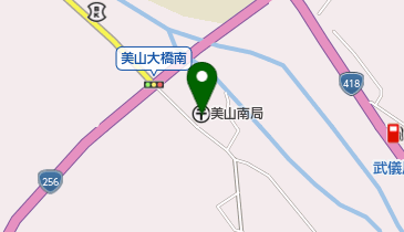 美山南郵便局の地図画像