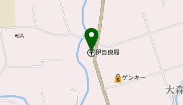 伊自良郵便局の地図画像