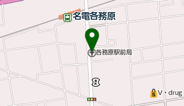 各務原駅前郵便局の地図画像