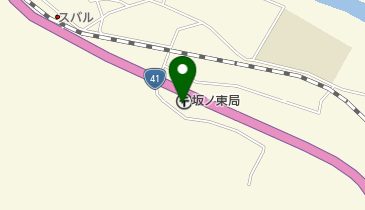 坂ノ東郵便局の地図画像