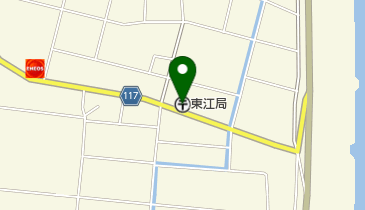 東江郵便局の地図画像