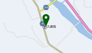 久瀬郵便局の地図画像