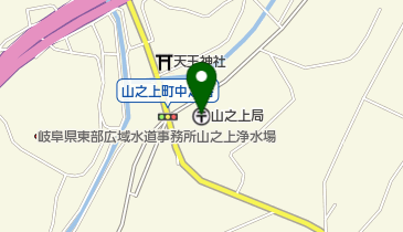 山之上郵便局の地図画像