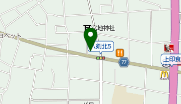 岐南郵便局の地図画像