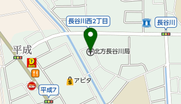 北方長谷川郵便局の地図画像
