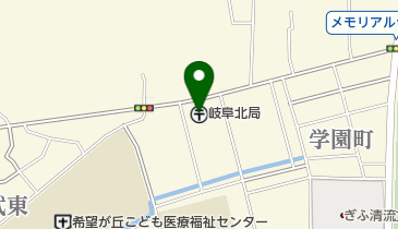 岐阜北郵便局の地図画像