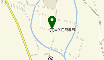 大矢田簡易郵便局の地図画像