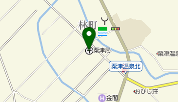 粟津郵便局の地図画像