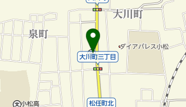 小松大川郵便局の地図画像