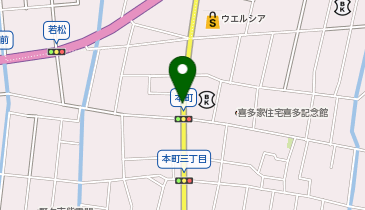 野々市郵便局の地図画像