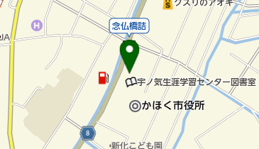 宇野気郵便局の地図画像