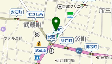 金沢彦三郵便局の地図画像