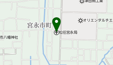 松任宮永郵便局の地図画像