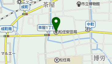 松任安田郵便局の地図画像