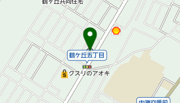 鶴ケ丘郵便局の地図画像