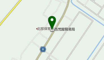 西荒屋簡易郵便局の地図画像