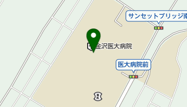 金沢医科大学病院内簡易郵便局の地図画像