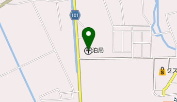 泊郵便局の地図画像