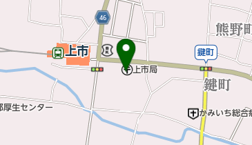 上市郵便局の地図画像
