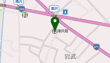 津沢郵便局の地図画像