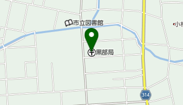 黒部郵便局の地図画像