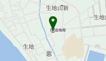 生地郵便局の地図画像