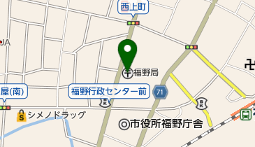 福野郵便局の地図画像