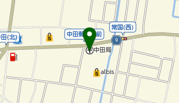 中田郵便局の地図画像
