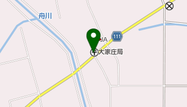 大家庄郵便局の地図画像