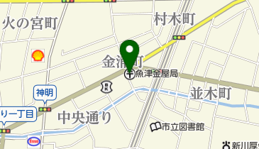 魚津金屋郵便局の地図画像